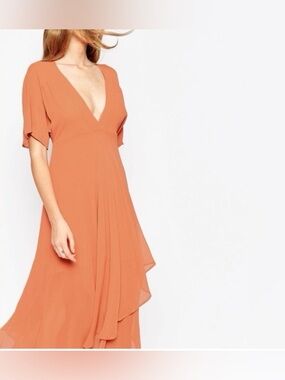 ASOS Flowing Orange Dress